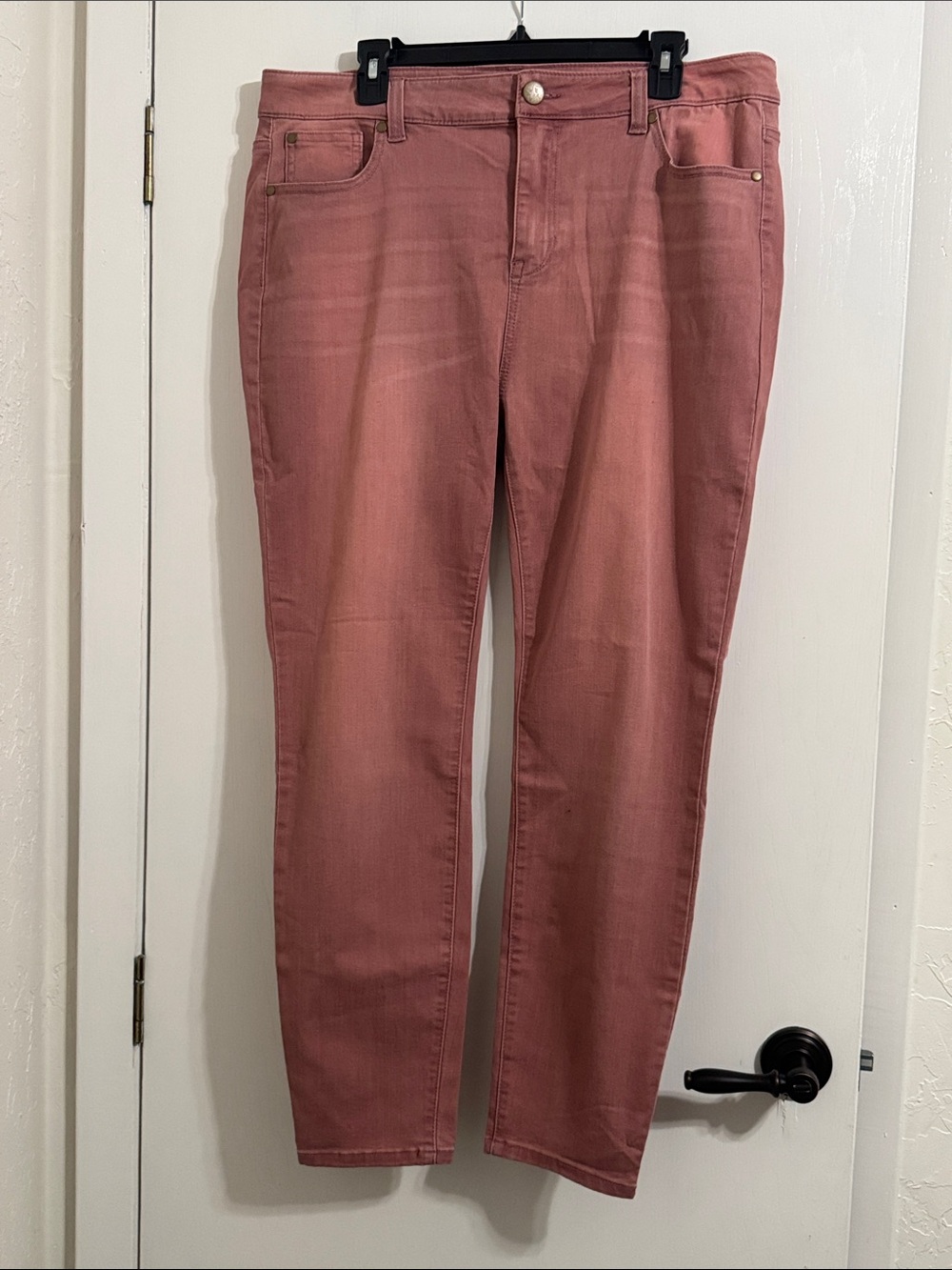Avenue Dusty Rose Skinny Jeans